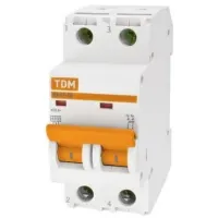 Автоматический выключатель TDM ВА47-29 2P 6А (C) 4.5кА, SQ0206-0089