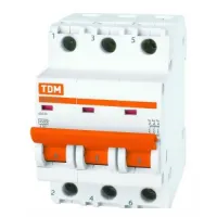 Автоматический выключатель TDM ВА47-29 3P 6А (C) 4.5кА, SQ0206-0105