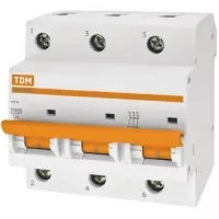 Автоматический выключатель TDM ВА47-100 3P 32А (C) 10кА, SQ0207-0071