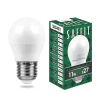 Лампа светодиодная Feron G45 (Шар) SAFFIT SBG4511 E27 11W 2700K, 55137