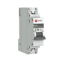 Автоматический выключатель EKF PROxima 1P 10А (D) 6кА, mcb4763-6-1-10D-pro