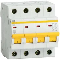 Автоматический выключатель IEK ВА47-29 4P 50А (C) 4.5кА, MVA20-4-050-C