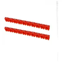 Маркер для кабеля наборный сечением 4мм2 символ "2" красный  SQ0534-0033 TDM  (100шт.)