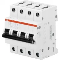 Автоматический выключатель ABB S204 4P 10А (C) 6кА, 2CDS254001R0104