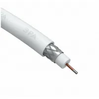 RG-6U, (48%), 75 Ом, белый ЭРА кабель бухта 10м 