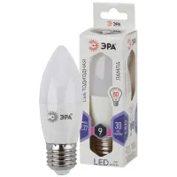 Лампа светодиодная Эра свеча B35-9W-860-E27 720лм, Б0031410
