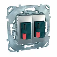 Аудио-розетка Schneider Electric UNICA TOP, алюминий, MGU5.8787.30ZD