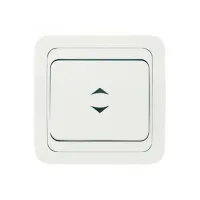Выключатель проходной Makel Мимоза 1-клавишный с подсветкой белый/белый 12025