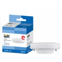 Лампа светодиодная IEK GX53 15Вт 230В 6500К, LLE-T80-15-230-65-GX53