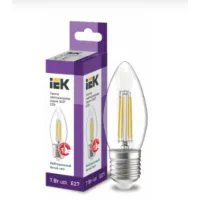 Лампа филаментная светодиодная IEK свеча C35 7Вт 230В 4000К E27, LLF-C35-7-230-40-E27-CL