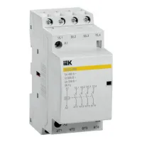 Модульный контактор IEK 4НО 20А 230В AC, MKK11-20-40