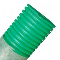 Труба гибкая двустенная дренажная д.110мм, класс SN6, перфорация 360 град., цвет зеленый DKC 140911 