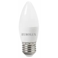 Лампа светодиодная Eurolux свеча LL-E-C37-6W-230-2,7K-E27, 76/2/9