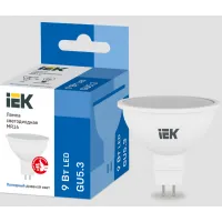 Лампа светодиодная IEK MR16 9Вт 6500К GU5.3, LLE-MR16-9-230-65-GU5