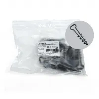 Дюбель-хомут для плоского кабеля (5-10мм), полипропилен, черный (DIY упаковка 10шт.), DCL01-5-10