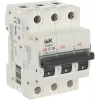 Автоматический выключатель IEK ARMAT 3P 16А (C) 10кА, AR-M10N-3-C016