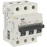 Автоматический выключатель IEK ARMAT 3P 25А (C) 10кА, AR-M10N-3-C025