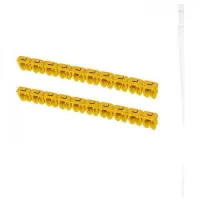 Маркер для кабеля наборный сечением 6мм2 символ "L" желтый  SQ0534-0057 TDM  (100шт.)