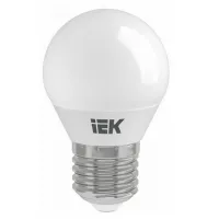 Лампа светодиодная IEK G45 (Шар) ECO 9Вт 6500К E27 230В, LLE-G45-9-230-65-E27