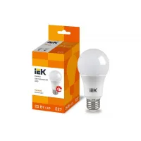 Лампа светодиодная IEK A60 25Вт 230В 3000К E27, LLE-A80-25-230-30-E27