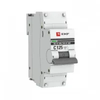 Автоматический выключатель EKF PROxima 1P 125А (C) 10кА, mcb47100-1-125C-pro