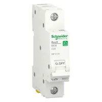 Автоматический выключатель Schneider Electric Resi9 1P 25А (C) 6кА, R9F12125