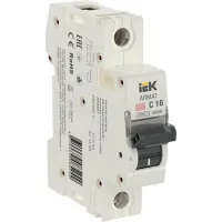 Автоматический выключатель IEK ARMAT 1P 16А (C) 6кА, AR-M06N-1-C016