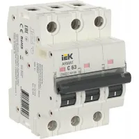Автоматический выключатель IEK ARMAT 3P 63А (C) 10кА, AR-M10N-3-C063