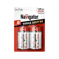Батарейка Navigator NBT-NE-LR20-BP2 94 755 (кратно 2)