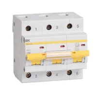 Автоматический выключатель IEK ВА47-29 3P 5А (D) 4.5кА, MVA20-3-005-D