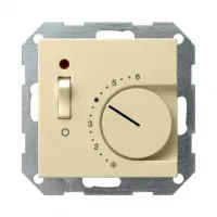 Накладка на термостат Gira SYSTEM 55, скрытый монтаж, кремовый глянцевый, 149401