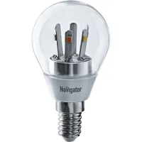 Лампа светодиодная Navigator G45 (Шар) NLL-G45-5-230-2.7K-E14-CL, 71294