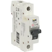 Автоматический выключатель IEK ARMAT 1P 40А (C) 6кА, AR-M06N-1-C040