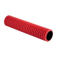 Труба гибкая двустенная д.110мм, с/з цвет красный ПНД EKF PROxima (кратно 50)