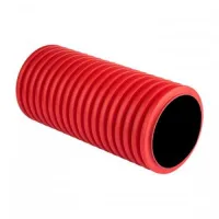 Труба гибкая двустенная д.160мм, с/з цвет красный ПНД EKF PROxima (кратно 50)