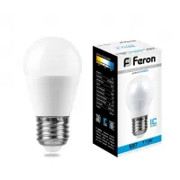 Лампа светодиодная Feron G45 (Шар) LB-750 E27 11W 6400K, 25951