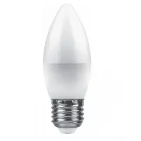 Лампа светодиодная Feron свеча LB-570 E27 9W 6400K, 25938