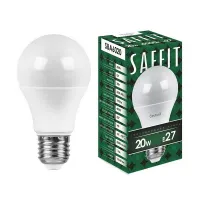 Лампа светодиодная Feron A60 SAFFIT SBA6020 Шар E27 20W 4000K, 55014