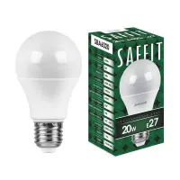Лампа светодиодная Feron A60 SAFFIT SBA6020 Шар E27 20W 6400K, 55015