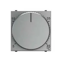 Термостат для теплого пола ABB ZENIT, с датчиком, серебристый, 2CLA224030N1301
