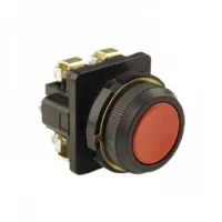 Кнопка Электротехник КЕ-011/2 У2 исполнение 2, красный, 1з+1р, цилиндр, IP40,10А, 660В, выключатель кнопочный 