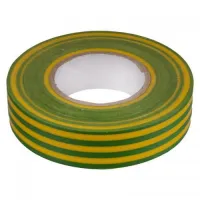 Изолента ПВХ желто-зеленая 15мм 20м Aviora