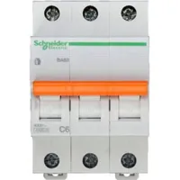 Автоматический выключатель Schneider Electric Домовой 3P 6А (C) 4.5кА, 11221