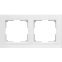 Рамка Werkel Stark 2-местная белая WL04-Frame-02-white