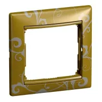 Рамка 1 пост Legrand VALENA CLASSIC, золото барокко, 770020