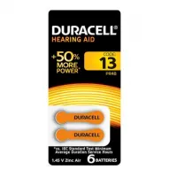 Батарейка для слуховых аппаратов Duracell ZA312-6BL (упаковка 6 шт) 96091463