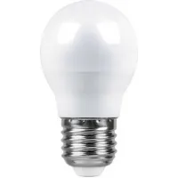 Лампа светодиодная Feron G45 (Шар) LB-38 E27 5W 4000K, 25405