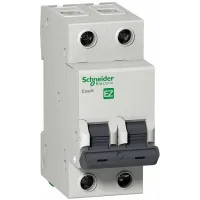 Автоматический выключатель Schneider Electric Easy9 2P 16А (B) 4.5кА, EZ9F14216