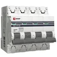 Автоматический выключатель EKF PROxima 4P 25А (C) 4.5кА, mcb4763-4-25C-pro