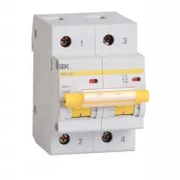 Автоматический выключатель IEK ВА47-100 2P 80А (C) 10кА, MVA40-2-080-C